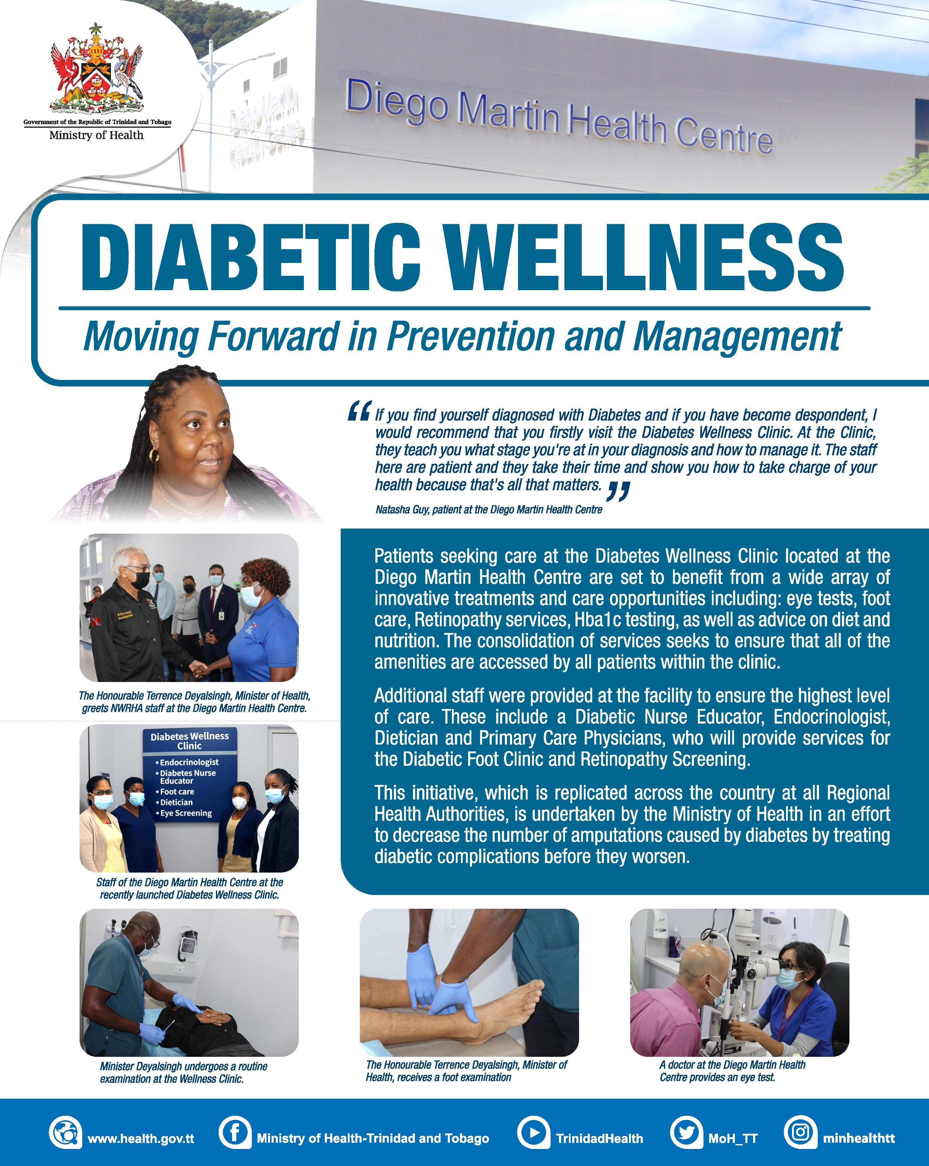 Diabetic Wellness - Wellness Clinic at the Diego Martin Health Centre