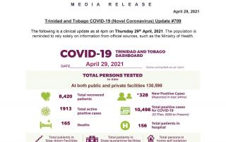 COVID-19 Daily Update -Thursday April 29th, 2021