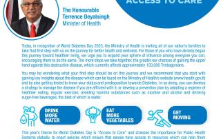 A Message from the Minister of Health for World Diabetes Day 2023