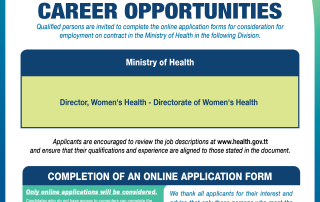 Ministry of Health Career Opportunities