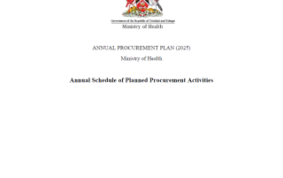 Annual Schedule of Planned Procurement Activities