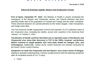 Arboviral Diseases Update: Mayaro and Oropouche Viruses