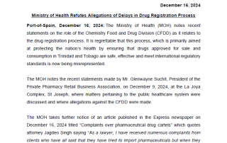 Ministry of Health Refutes Allegations of Delays in Drug Registration Process