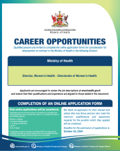 Ministry of Health Career Opportunities