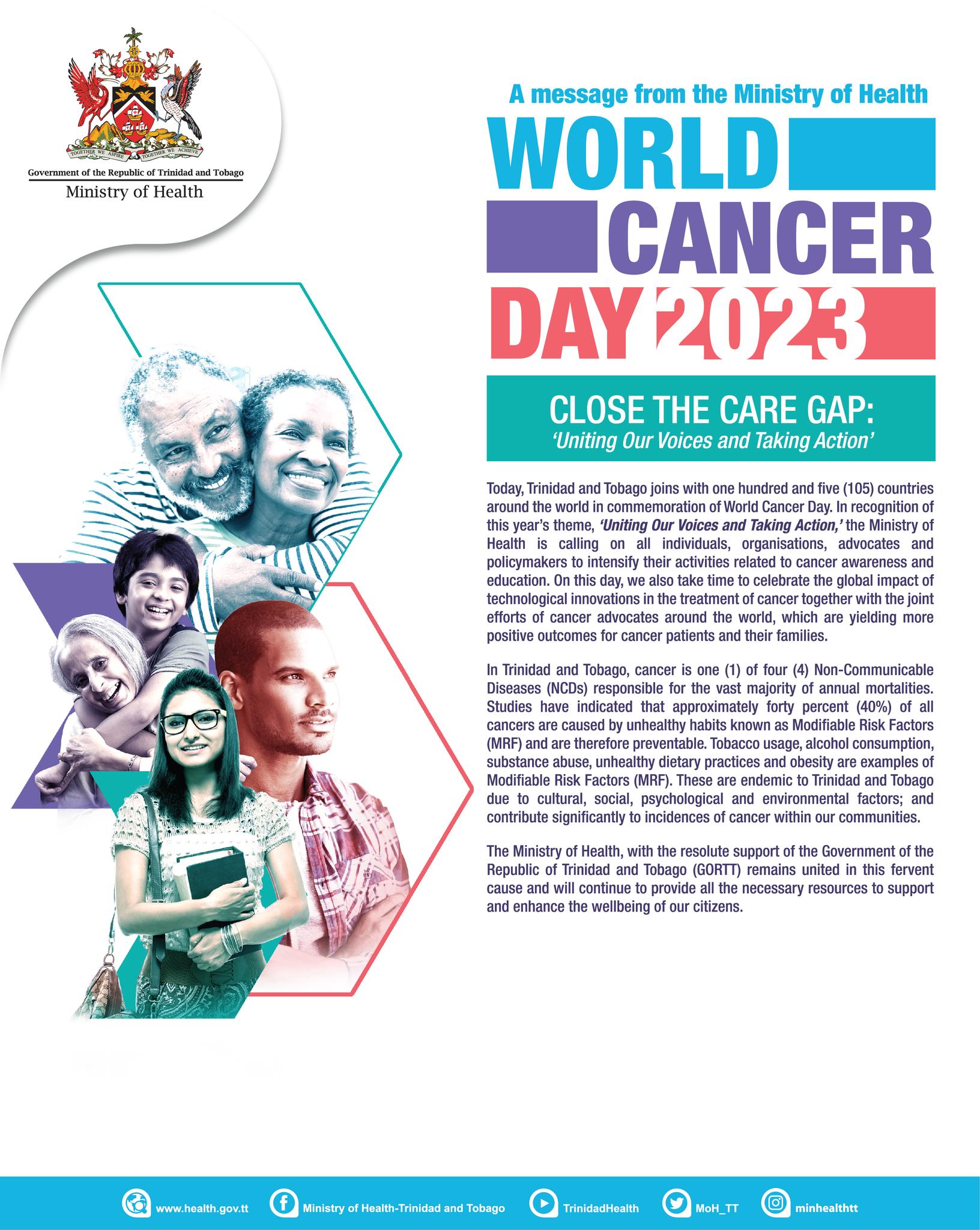 A Message from the Ministry of Health for World Cancer Day 2023