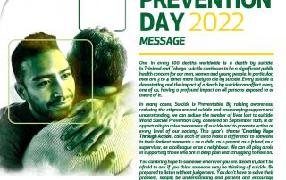 Message from the Ministry of Health on World Suicide Prevention Day 2022