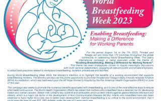 Message from the Minister of Health for World Breastfeeding Week 2023