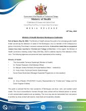 MoH Media Release- Ministry of Health Monitors Monkeypox Outbreak