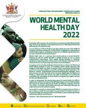 Message from the Honourable Terrence Deyalsingh in Commemoration of World Mental Health Day 2022