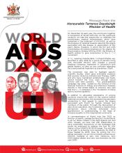 A Message from the Honourable Terrence Deyalsingh, Minister of Health in Commemoration of World AIDS Day 2022