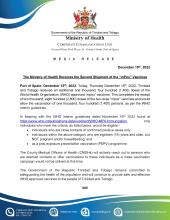 Media Release: The Ministry of Health Receives the Second Shipment of the “mPox” Vaccines