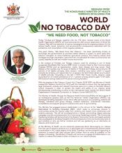 Message from the Minister of Health for World No Tobacco Day 2023