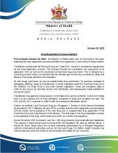 Media Release - Drug Registration Process Clarified