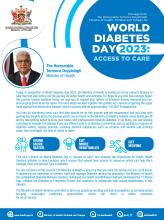 A Message from the Minister of Health for World Diabetes Day 2023